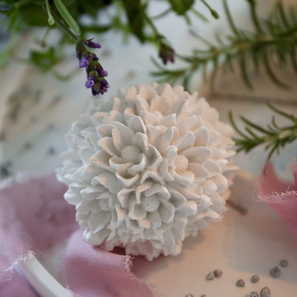 Silikon - Gießform - Kleine Blumenkugel – Bild 6