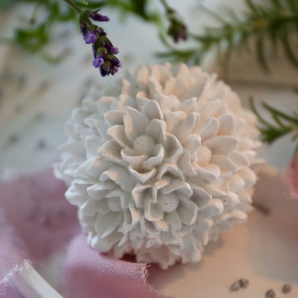 Silikon - Gießform - Kleine Blumenkugel – Bild 7
