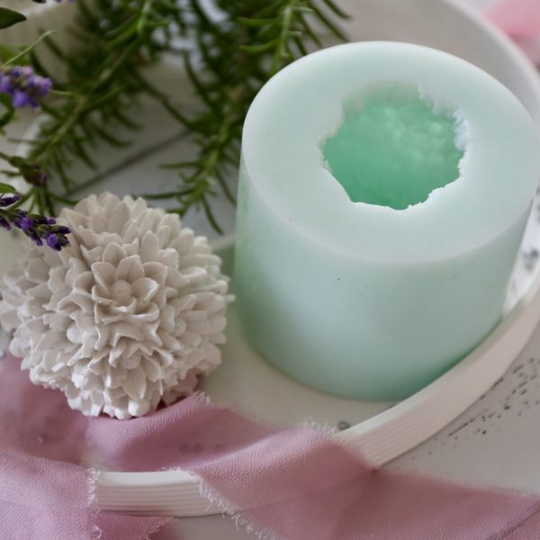 Silikon - Gießform - Kleine Blumenkugel – Bild 8