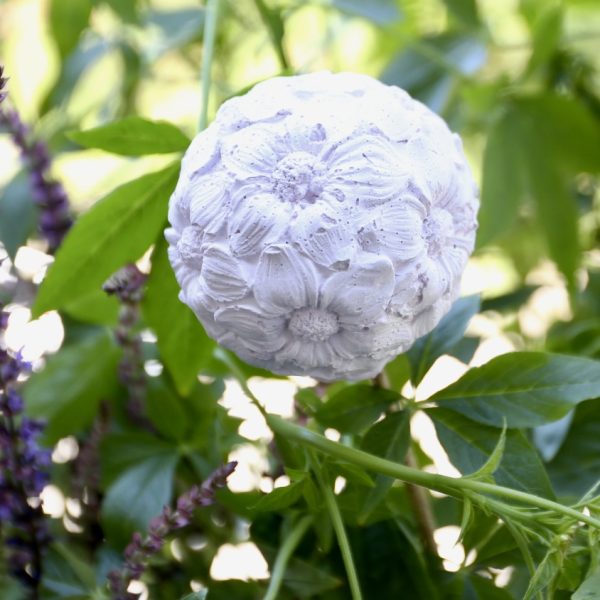 Silikon - Gießform - Kleine Zarte Blumenkugel - flache Blüten – Bild 14