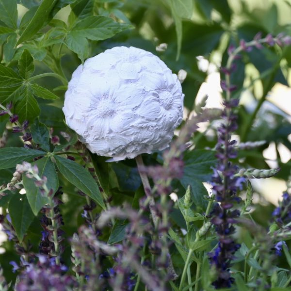Silikon - Gießform - Kleine Zarte Blumenkugel - flache Blüten – Bild 15