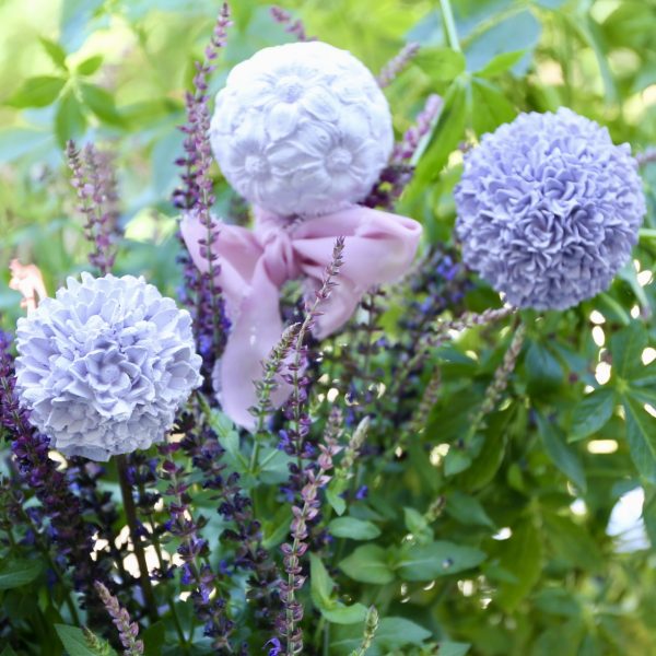 Silikon - Gießform - Kleine Blumenkugel – Bild 20