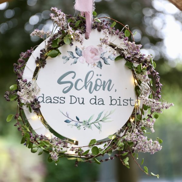 Silikon - Gießform - Dekoring - Anhänger - rund - mit Aussparung für z.B. Lichterkette / Kunstblumen - mit Platz für Rub Ons - wähle aus 3 Optionen – Bild 4