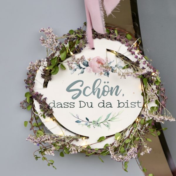 Silikon - Gießform - Dekoring - Anhänger - rund - mit Aussparung für z.B. Lichterkette / Kunstblumen - mit Platz für Rub Ons - wähle aus 3 Optionen – Bild 8