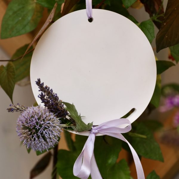 Silikon - Gießform - Dekoring - Anhänger - rund - mit Aussparung für z.B. Lichterkette / Kunstblumen - mit Platz für Rub Ons - wähle aus 3 Optionen – Bild 17