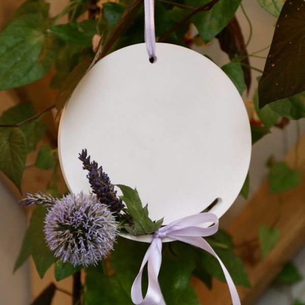 Silikon - Gießform - Dekoring - Anhänger - rund - mit Aussparung für z.B. Lichterkette / Kunstblumen - mit Platz für Rub Ons - wähle aus 3 Optionen – Bild 18