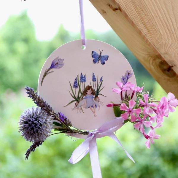 Silikon - Gießform - Dekoring - Anhänger - rund - mit Aussparung für z.B. Lichterkette / Kunstblumen - mit Platz für Rub Ons - wähle aus 3 Optionen – Bild 26