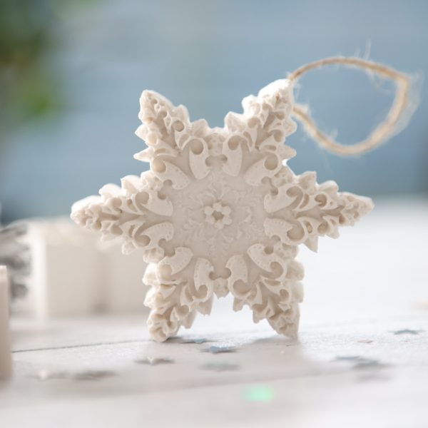 Silikon - Gießform - Delicate Snowflakes - Schneeflocken - wähle aus 3 Varianten – Bild 3