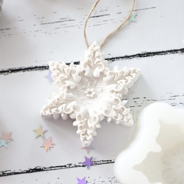 Silikon - Gießform - Delicate Snowflakes - Schneeflocken - wähle aus 3 Varianten – Bild 4