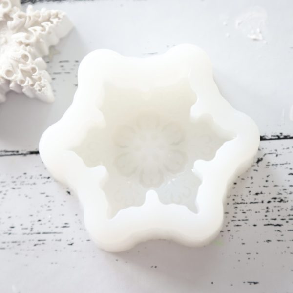 Silikon - Gießform - Delicate Snowflakes - Schneeflocken - wähle aus 3 Varianten – Bild 5