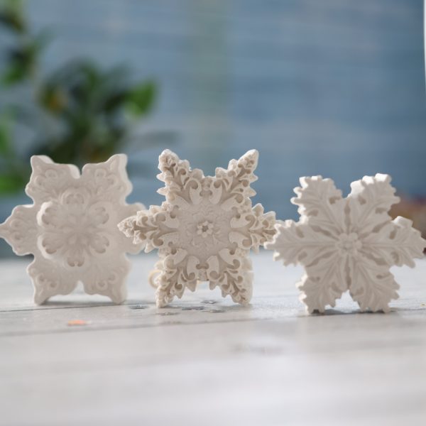 Silikon - Gießform - Delicate Snowflakes - Schneeflocken - wähle aus 3 Varianten – Bild 9