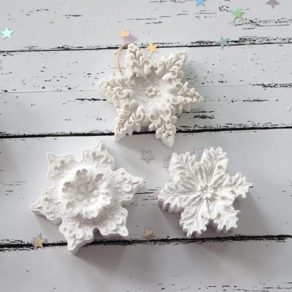 Silikon - Gießform - Delicate Snowflakes - Schneeflocken - wähle aus 3 Varianten – Bild 11