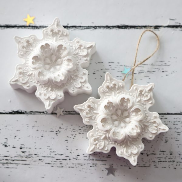 Silikon - Gießform - Delicate Snowflakes - Schneeflocken - wähle aus 3 Varianten – Bild 13