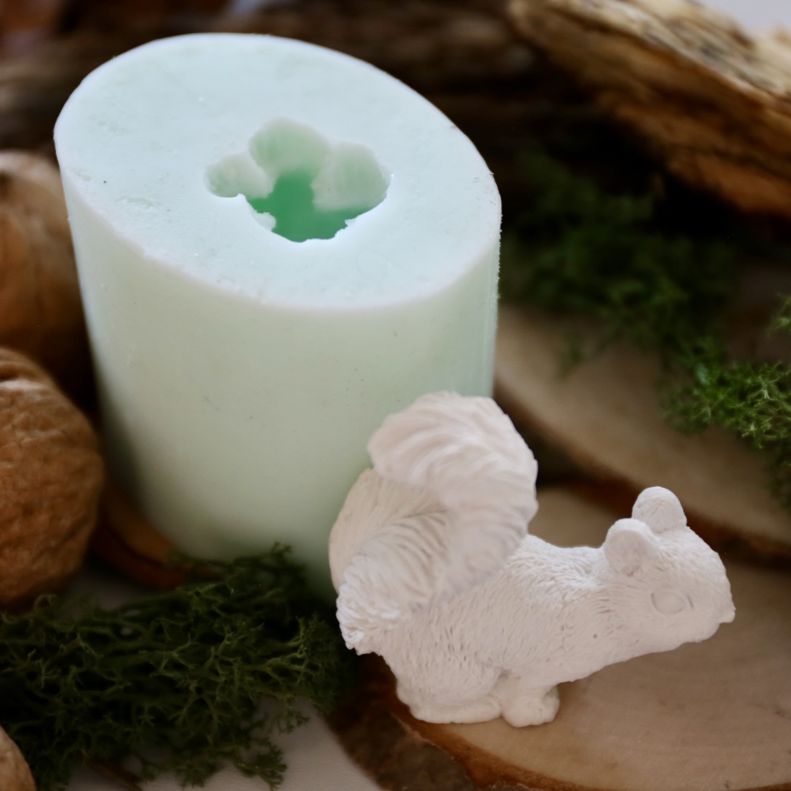 Silikon - Gießform - Mini Eichhörnchen - Herbst - wähle aus 2 Größen – Bild 9