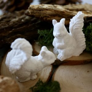 Silikon - Gießform - Mini Eichhörnchen - Herbst - wähle aus 2 Größen