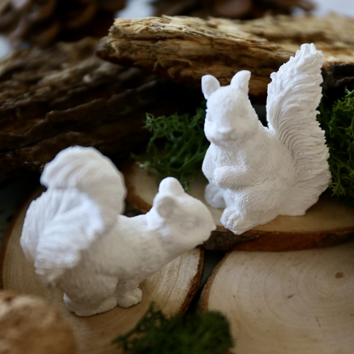 Silikon - Gießform - Mini Eichhörnchen - Herbst - wähle aus 2 Größen