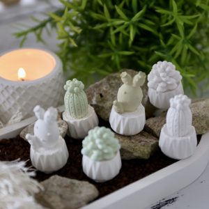 Silikon - Gießform - Mini - Kakteen - Kaktus - wähle aus 3 Varianten -