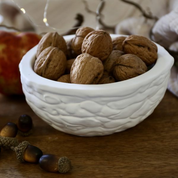 Silikon - Gießform - Walnuss Schale - Dekoschale - Pflanzschale - Kerzenschale - Herbst - Weihnachten - Teelichthalter – Bild 2