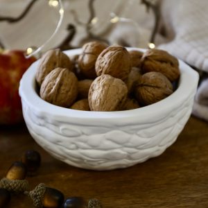 Silikon - Gießform - Walnuss Schale - Dekoschale - Pflanzschale - Kerzenschale - Herbst - Weihnachten - Teelichthalter