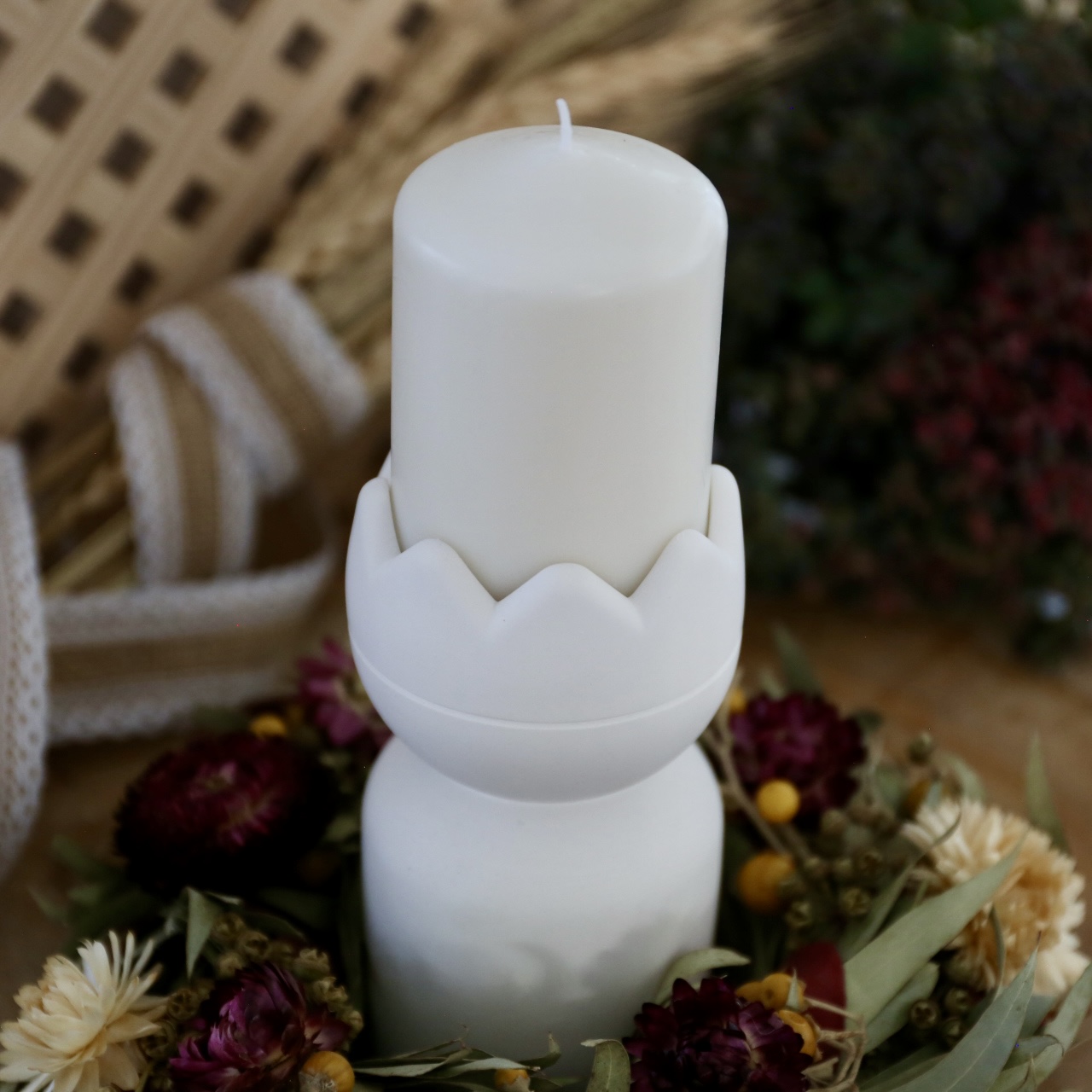 Silikon - Gießform - Kerzenhalter - Teelichthalter - Maxi Teelichthalter - König mit Krone - Weihnachten - Teelichthalter – Bild 7