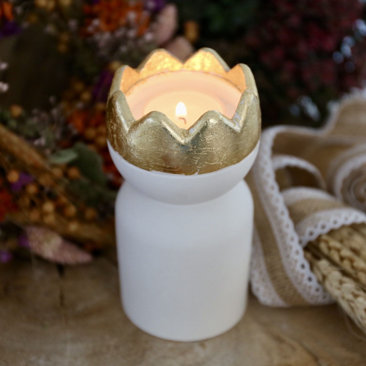 Silikon - Gießform - Kerzenhalter - Teelichthalter - Maxi Teelichthalter - König mit Krone - Weihnachten - Teelichthalter – Bild 13