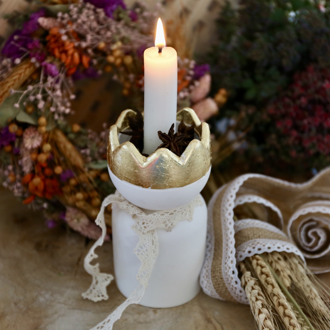 Silikon - Gießform - Kerzenhalter - Teelichthalter - Maxi Teelichthalter - König mit Krone - Weihnachten - Teelichthalter – Bild 15