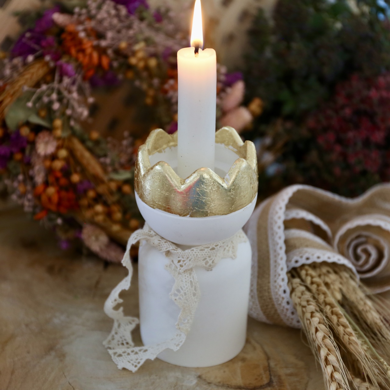 Silikon - Gießform - Kerzenhalter - Teelichthalter - Maxi Teelichthalter - König mit Krone - Weihnachten - Teelichthalter – Bild 16