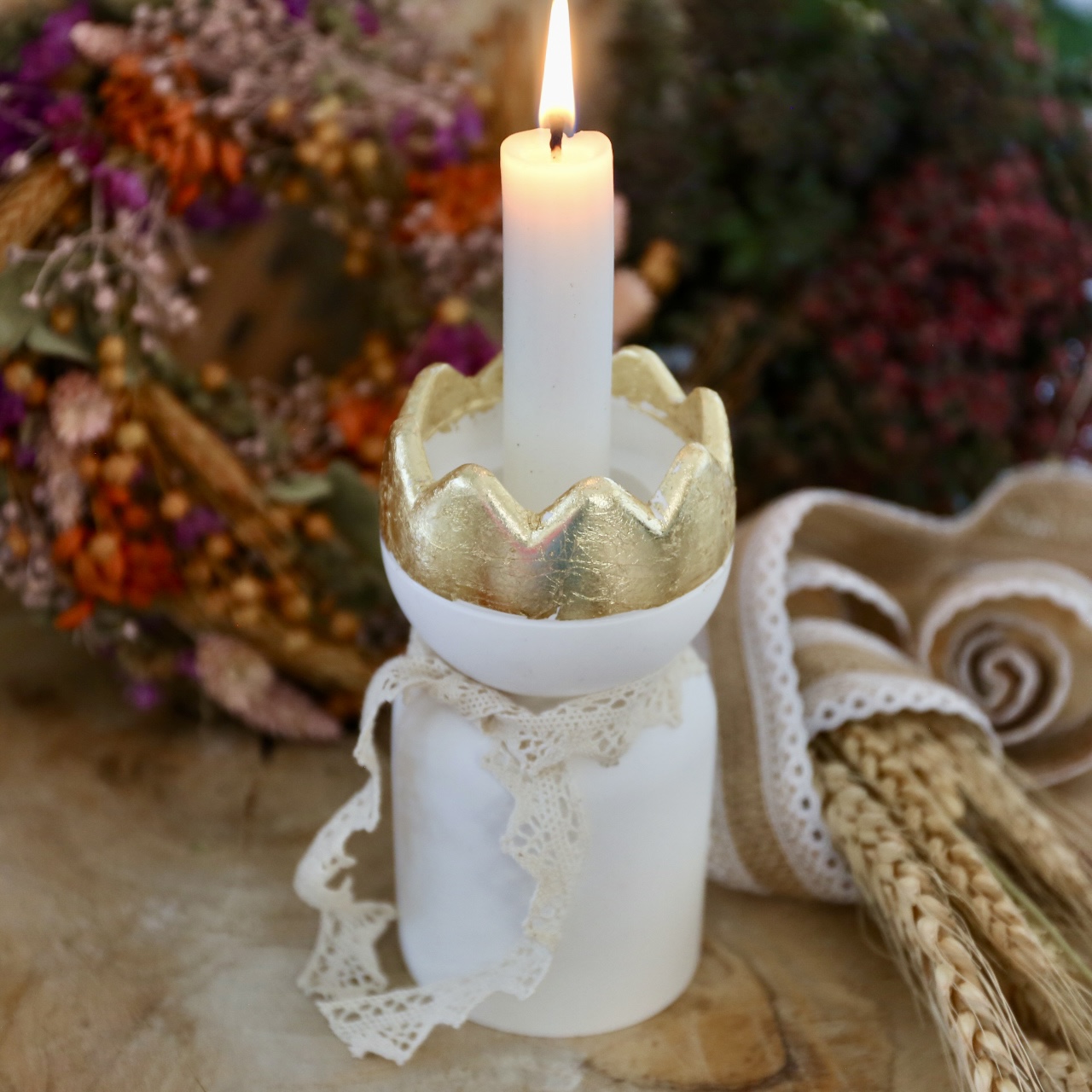 Silikon - Gießform - Kerzenhalter - Teelichthalter - Maxi Teelichthalter - König mit Krone - Weihnachten - Teelichthalter – Bild 17