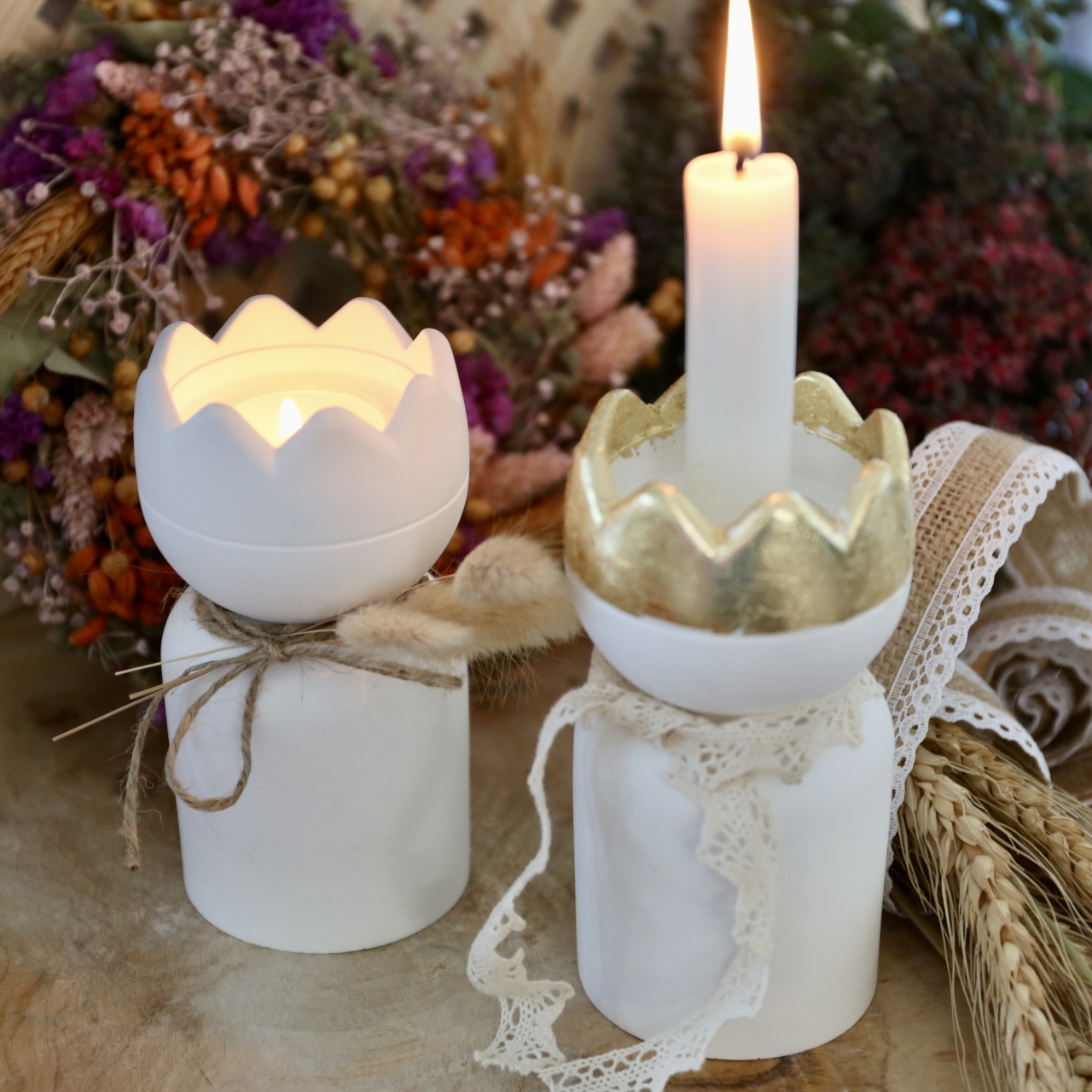 Silikon - Gießform - Kerzenhalter - Teelichthalter - Maxi Teelichthalter - König mit Krone - Weihnachten - Teelichthalter – Bild 18