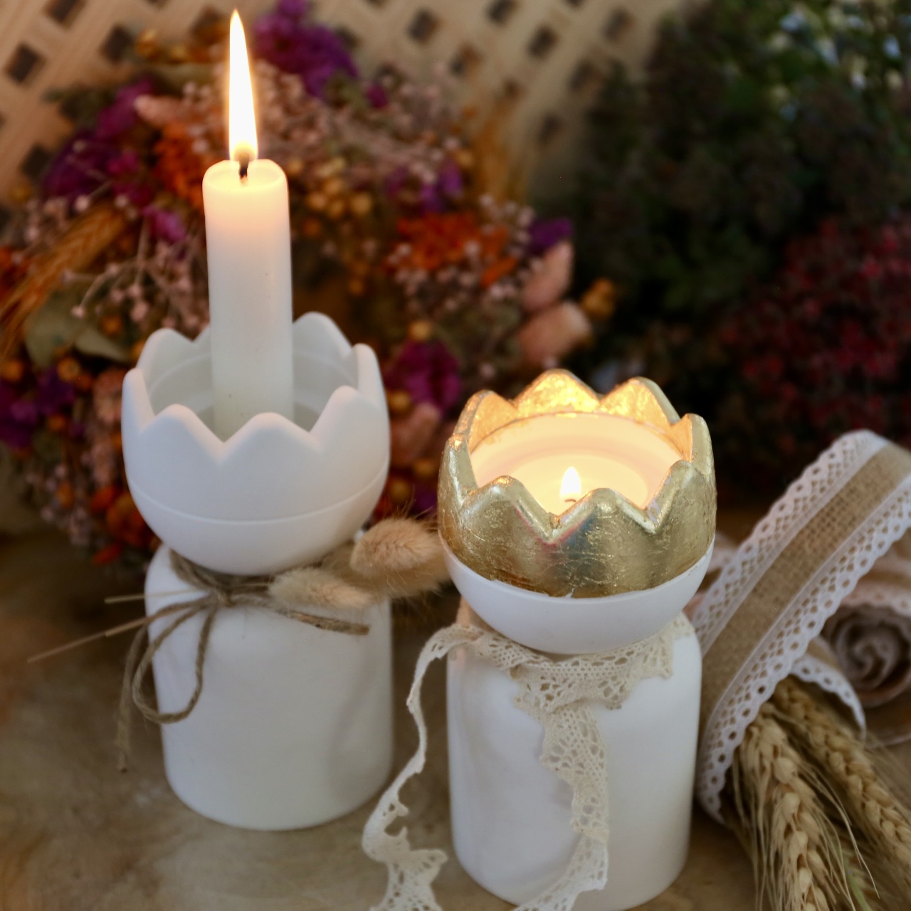 Silikon - Gießform - Kerzenhalter - Teelichthalter - Maxi Teelichthalter - König mit Krone - Weihnachten - Teelichthalter – Bild 20