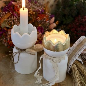 Silikon - Gießform - Kerzenhalter - Teelichthalter - Maxi Teelichthalter - König mit Krone - Weihnachten - Teelichthalter