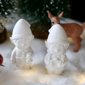 Silikon - Gießform - Mini - Weihnachtselfen - wähle aus 2 Varianten