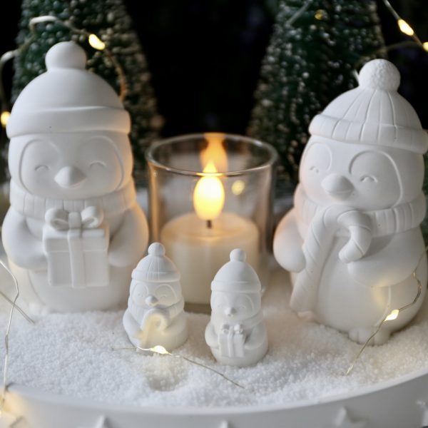 Silikon - Gießform - Mini und Große Weihnachtspinguine - wähle aus 2 Varianten und 2 Größen – Bild 2