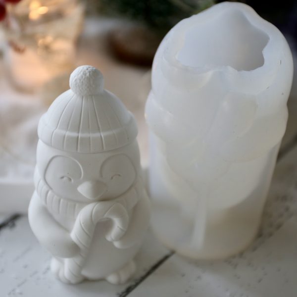 Silikon - Gießform - Mini und Große Weihnachtspinguine - wähle aus 2 Varianten und 2 Größen – Bild 10