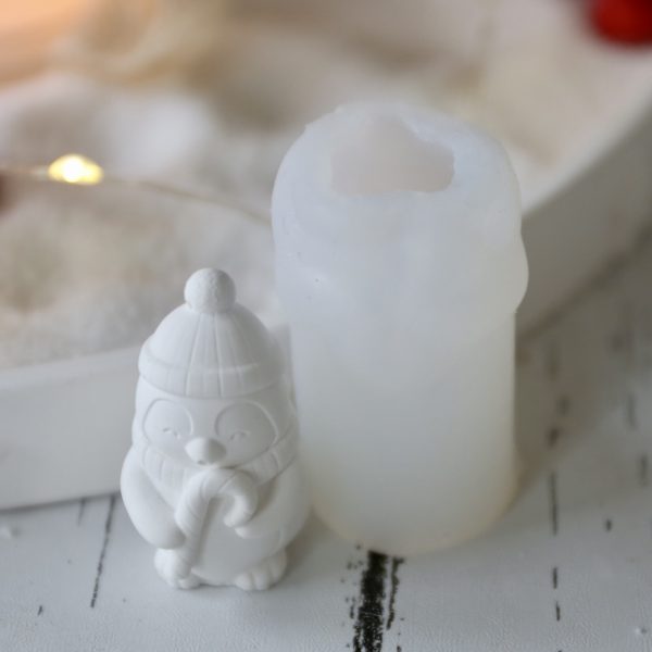 Silikon - Gießform - Mini und Große Weihnachtspinguine - wähle aus 2 Varianten und 2 Größen – Bild 15