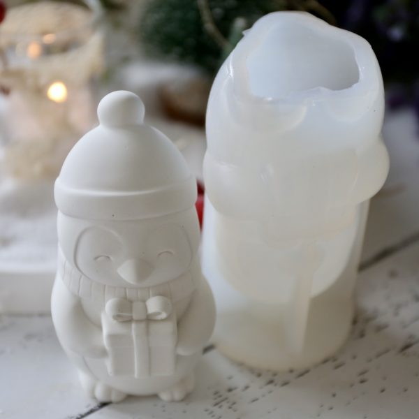 Silikon - Gießform - Mini und Große Weihnachtspinguine - wähle aus 2 Varianten und 2 Größen – Bild 29