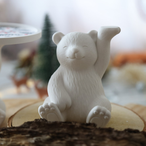 Silikon - Gießform - Niedlicher Eisbär - Tellerhalter - Weihnachten – Bild 6