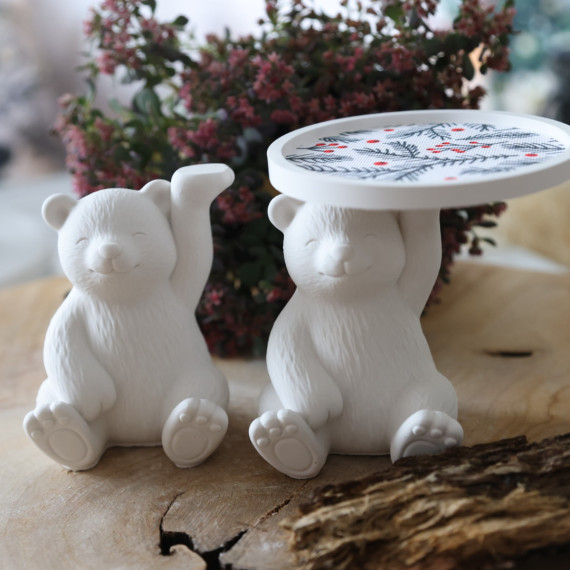 Silikon - Gießform - Niedlicher Eisbär - Tellerhalter - Weihnachten – Bild 5