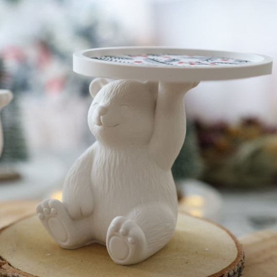 Silikon - Gießform - Niedlicher Eisbär - Tellerhalter - Weihnachten – Bild 4