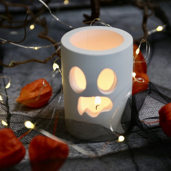 Silikon - Gießform - Windlichter - Kleine Gespenster - Halloween - wähle aus 3 Varianten – Bild 8
