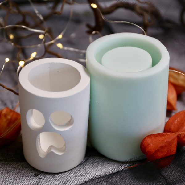 Silikon - Gießform - Windlichter - Kleine Gespenster - Halloween - wähle aus 3 Varianten – Bild 25