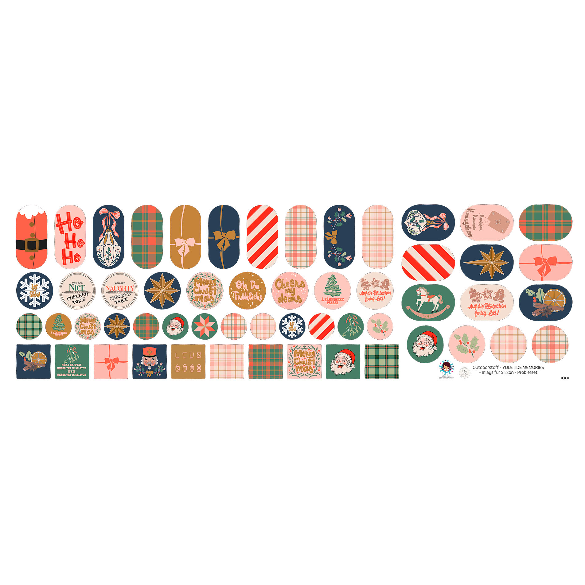 Outdoorstoff - Yuletide Memories - Inlays für Silikon - Probierset - Lausemia Design Studio - abby and amy – Bild 3