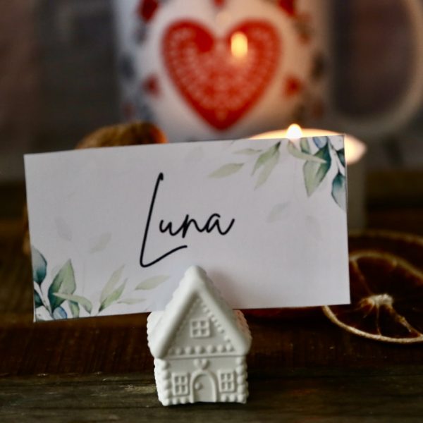 Silikon - Gießform - Mini Lebkuchenhaus - Lebkuchenhäuschen - Fotohalter - Winter / Weihnachten – Bild 4