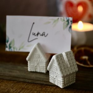Silikon - Gießform - Mini Lebkuchenhaus - Lebkuchenhäuschen - Fotohalter - Winter / Weihnachten