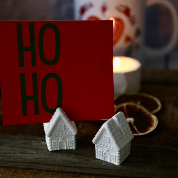 Silikon - Gießform - Mini Lebkuchenhaus - Lebkuchenhäuschen - Fotohalter - Winter / Weihnachten – Bild 9