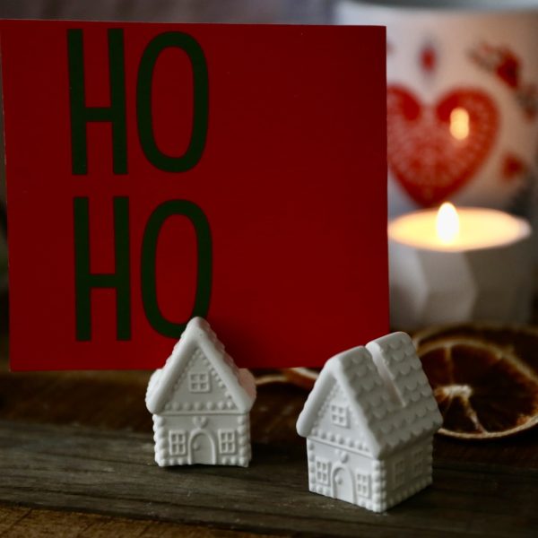 Silikon - Gießform - Mini Lebkuchenhaus - Lebkuchenhäuschen - Fotohalter - Winter / Weihnachten – Bild 10