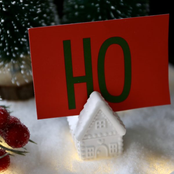 Silikon - Gießform - Mini Lebkuchenhaus - Lebkuchenhäuschen - Fotohalter - Winter / Weihnachten – Bild 17