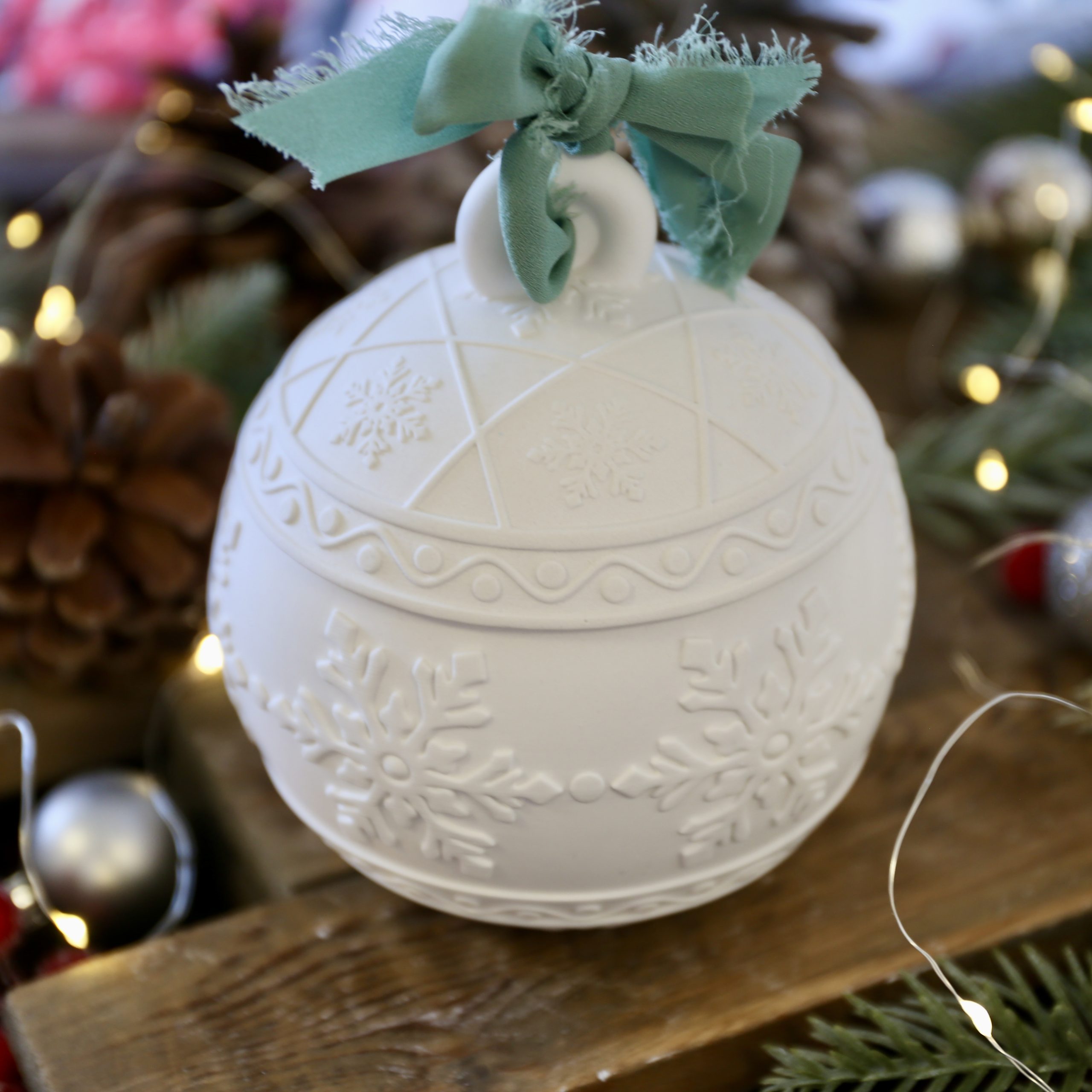 Silikon - Gießform - Wunderschöne Christbaumkugeln - Dose mit Deckel - Kerzengefäß - 6,8oz - mit Manschette - wähle aus 2 Varianten - offizieller Partner von Boowan Nicole – Bild 6