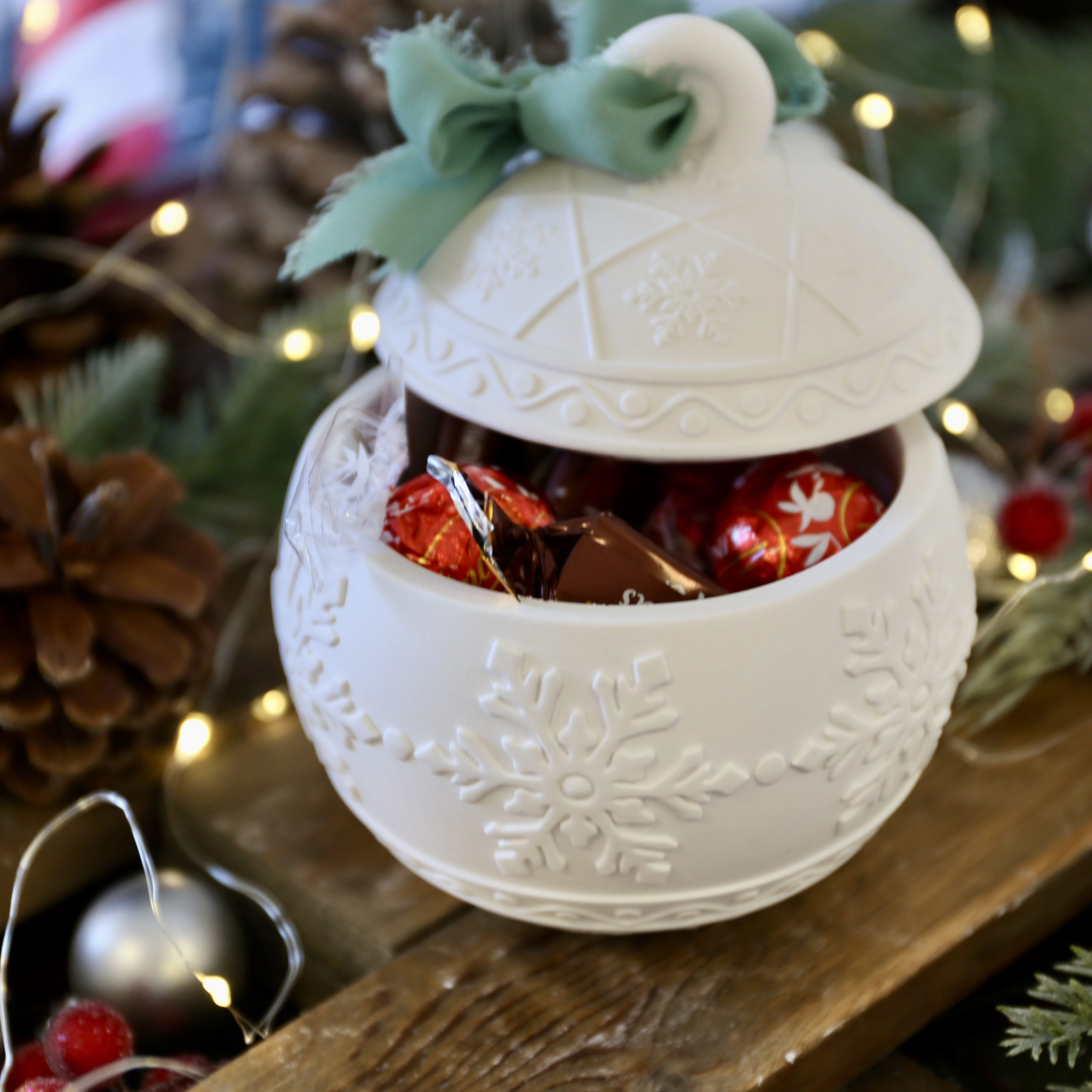 Silikon - Gießform - Wunderschöne Christbaumkugeln - Dose mit Deckel - Kerzengefäß - 6,8oz - mit Manschette - wähle aus 2 Varianten - offizieller Partner von Boowan Nicole – Bild 11