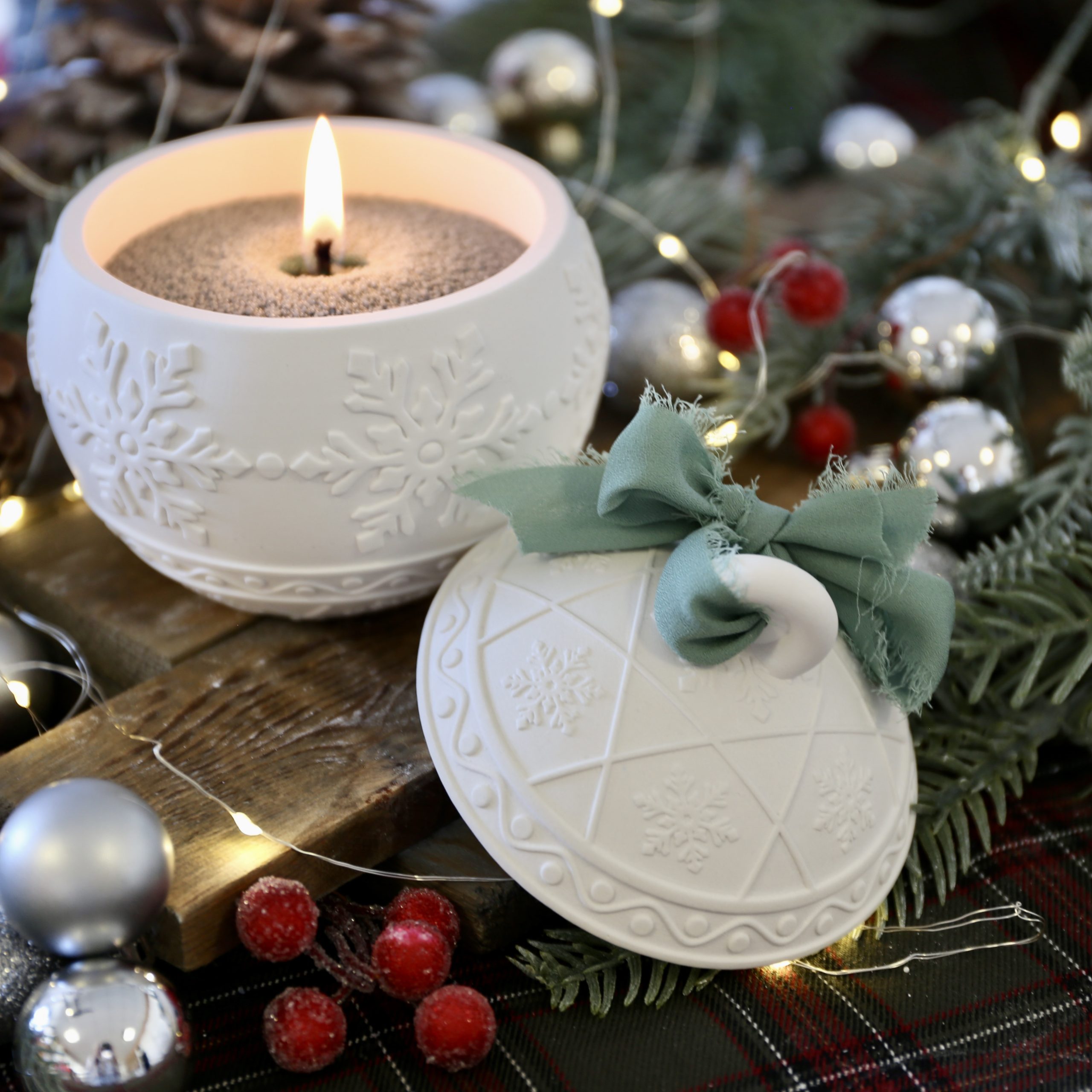 Silikon - Gießform - Wunderschöne Christbaumkugeln - Dose mit Deckel - Kerzengefäß - 6,8oz - mit Manschette - wähle aus 2 Varianten - offizieller Partner von Boowan Nicole – Bild 13
